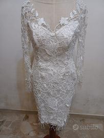 Particolare del corpetto in organza di seta