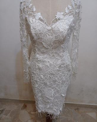 Particolare del corpetto in organza di seta