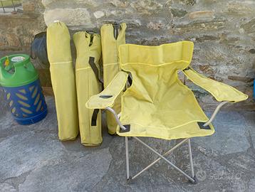 Sedie pieghevoli da campeggio