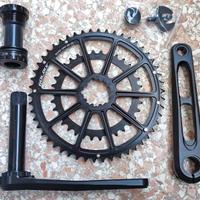 Guarnitura Gold IX superleggera, 170mm CNC - Nuova
