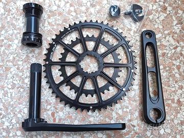 Guarnitura Gold IX superleggera, 170mm CNC - Nuova