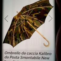 Ombrello smontabile per la caccia.