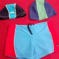 Costume bambino e cuffie piscina