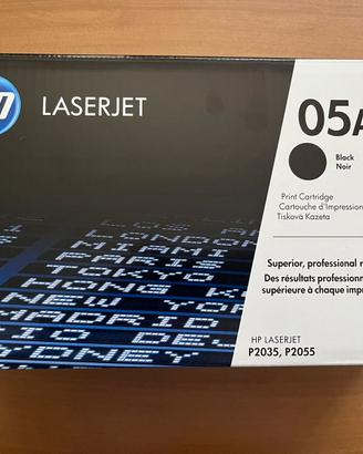 Toner nero nuovo HP Laserjet CE505A + Stampante