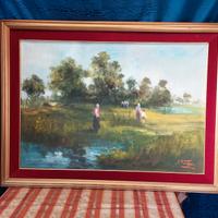 grande dipinto olio su tela damiano tartaglia