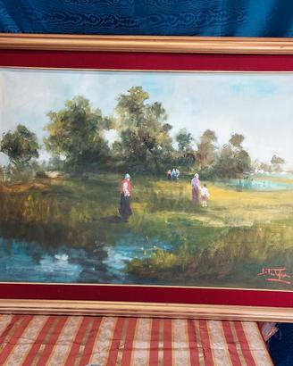 grande dipinto olio su tela damiano tartaglia