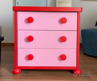 cassettiera IKEA rosa