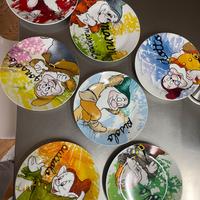Set piatti dessert Disney 7 nani