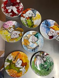 Set piatti dessert Disney 7 nani