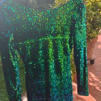 Vestito nuovo senza cartellino con paillettes