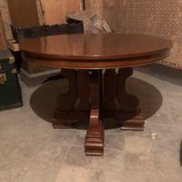 Tavolo rotondo Vintage massello base lavorata