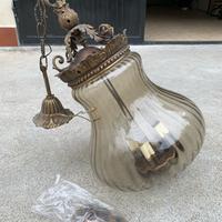 Lampadario vecchio stile campana