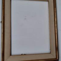 cornice legno dorata