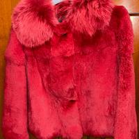 Pellicciotto in lapin e volpe rosso