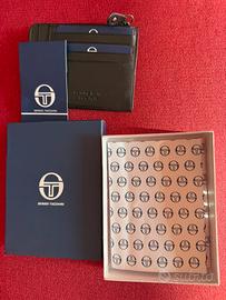 Portafoglio uomo Sergio Tacchini nero mai usato !