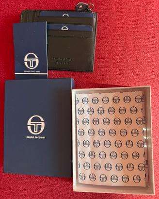 Portafoglio uomo Sergio Tacchini nero mai usato !