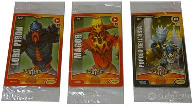 Card Gormiti-07 LORD PIRON-11 MAGOR-18 POPOLO ARIA