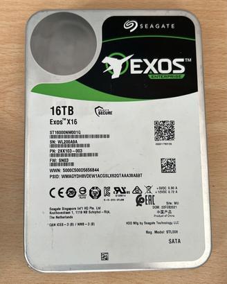 Hard disk 16 tb Seagate Exos 3.5 Sata - 7200 rpm b