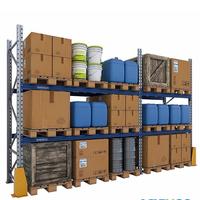 Scaffale porta pallet 3.50x3.40x125