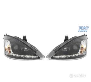FARI FORD FOCUS 98-01 LUCE DIURNA FONDO NERO