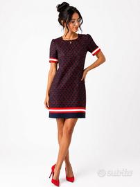 vestito blu rosso