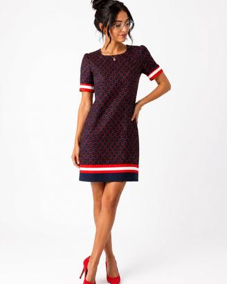 vestito blu rosso