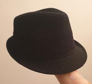 Cappello borsalino donna nero e pizzo