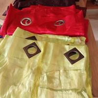 Lotto di tre set di tende da due teli ognuna