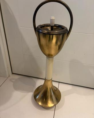 Dondolino Posacenere da terra  ottone, Olanda '60
