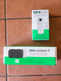 2 videocamere Blink outdoor 4, Sync e doorbell