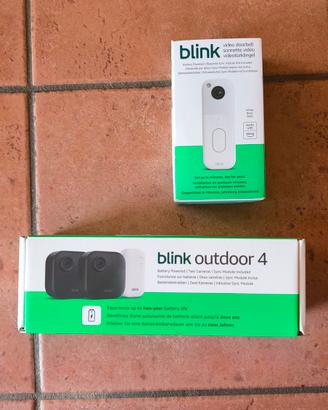 2 videocamere Blink outdoor 4, Sync e doorbell
