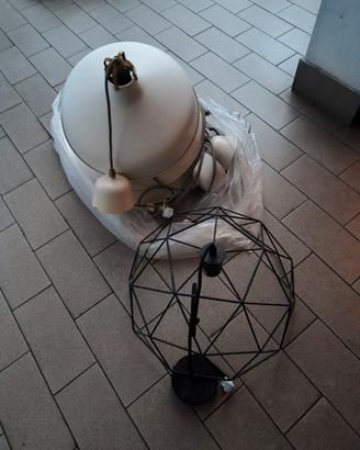 3 lampadari cucina collegabili in serie + uno nero
