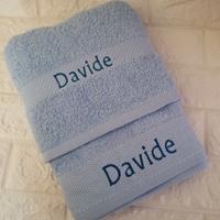 Set asciugamani viso e ospite personalizzate logo