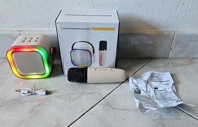 Cassa Bluetooth microfono Altoparlante Karaoke