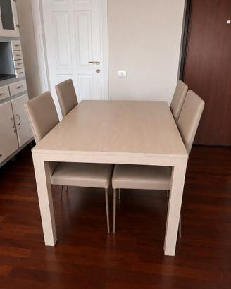 TAVOLO ROVERE CHIARO ALLUNGABILE