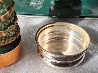 Portacandela in argento 925 a forma di ciotolina