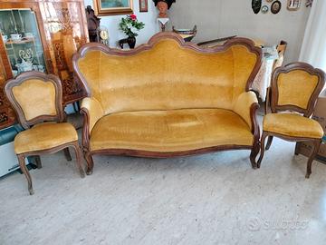 salottino antico in stile Luigi Filippo , XIX sec