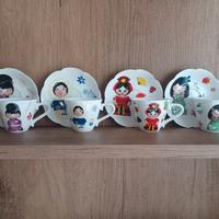 Set 4 Tazzine caffè Brandani "Donne del mondo"