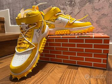 NIKE AIR FORCE 1 MID SP OFF-WHITE VARSITY MAIZE