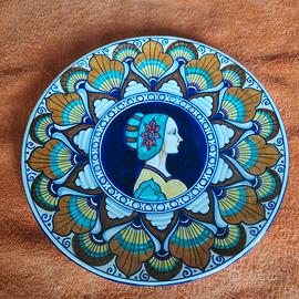 piatto ceramica di Faenza Pavona C.A.C.F.