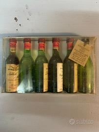 Lotto 6 bottigliette liquori da collezione