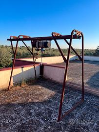 Paranco a fune con slitta