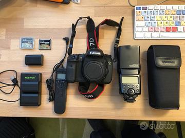 Set Canon 7D + Flash Speedlite + Intervallometro