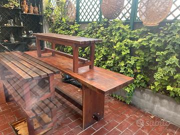 Tavolo fatino con panche