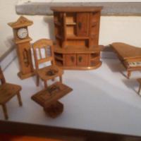 mini soggiorno per casa delle bambole