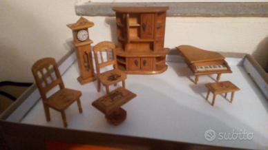 mini soggiorno per casa delle bambole