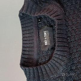 maglione grigio girocollo o bianco con collo alto