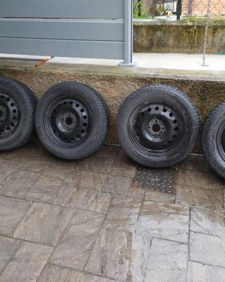 set 4 ruote cerchi ferro R15