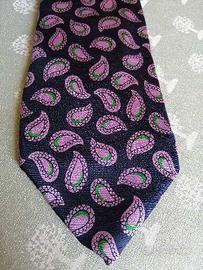 Cravatta uomo OLEG CASSINI 100% seta-VINTAGE