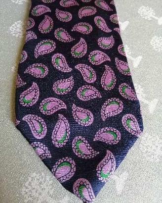 Cravatta uomo OLEG CASSINI 100% seta-VINTAGE